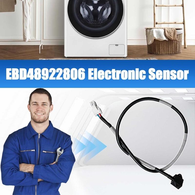 Washer Electronic Cable Piece Replacement, 19.68 In Contact End for Service Work, Connection Form Review and Maintenance Planning Use