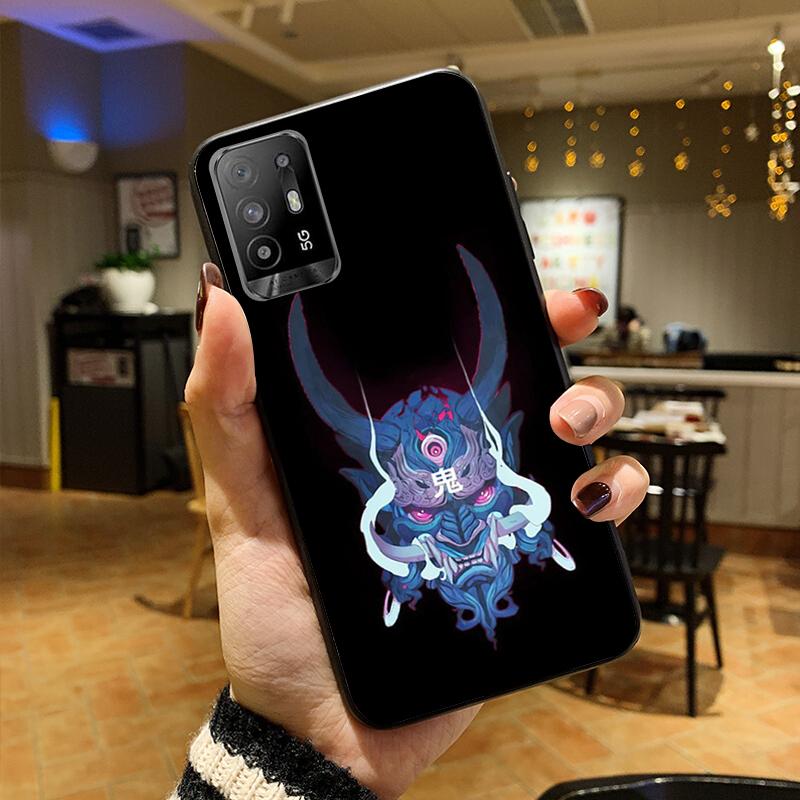 Samurai Phone Case for OPPO A54 A74 A94 A53S A9 A5 A15 A16 A91 A96 A76 Reno8 8Pro Reno2 Z