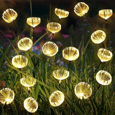 Solar Jellyfish Lamp Outdoor Garden Decorations Atmosphere Light Wind Dance Solar Lights Lawn Christmas Wedding Party Decor