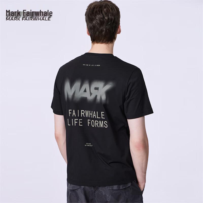 Mark Fairwhale Men s Back Print Round Neck Short Sleeve T-Shirt XL