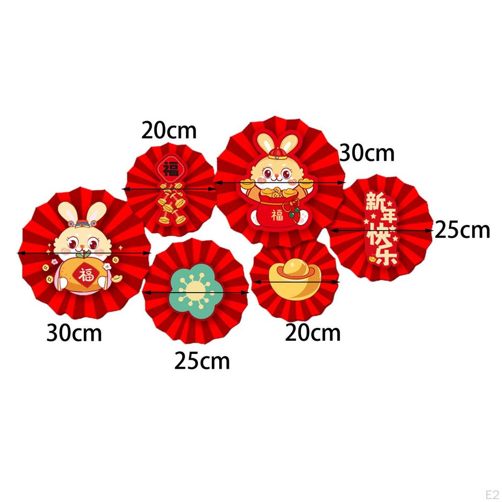 Chinese Decoration Home Decorations Red Paper Flowers Fan for