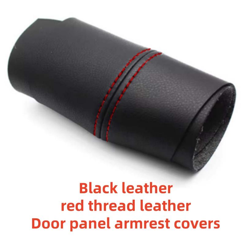 Black Leather Door panel armrest covers Black For Volkswagen Golf 4 MK4 Jetta Bora 1998 1999 2000 2001 2002 2003 2004 2005