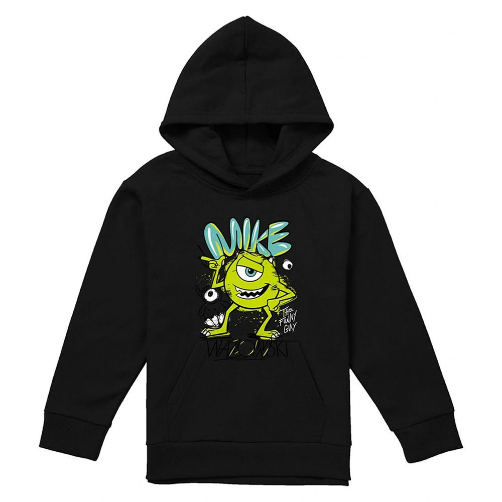 Monsters Inc Childrens/Kids Mike Wazowski Graffiti Hoodie