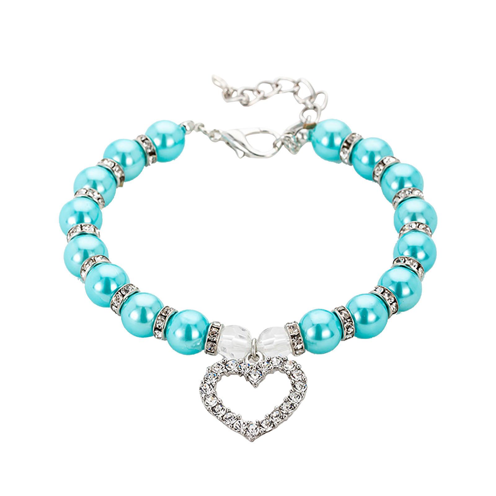Cute Pet Jewelry Pearl Collar, 1 Piece Pet Pearl Collar For Small Pet Dog Collar Dog - Pendant Jewelry S