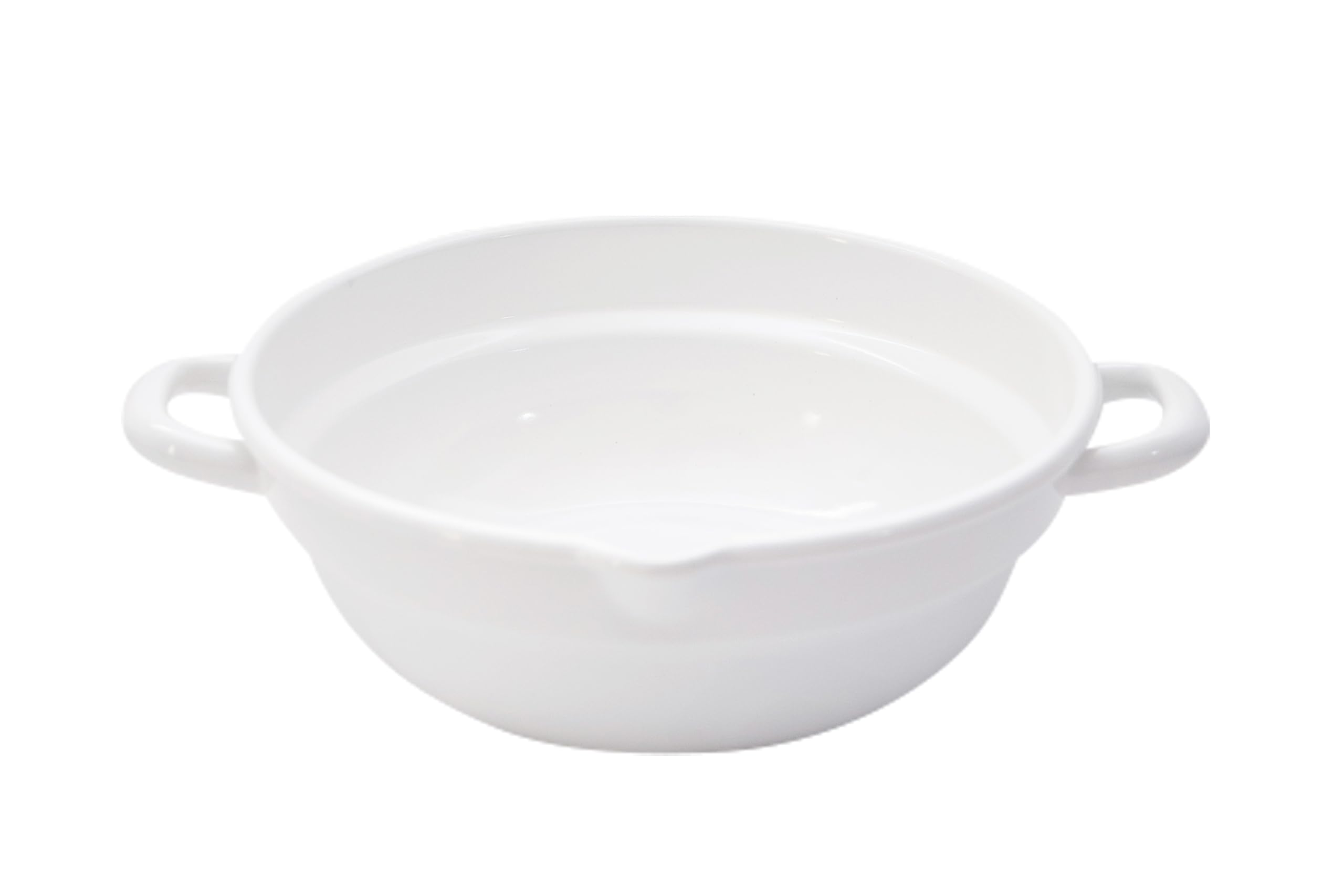 Cookteria Круглая эмалированная фритюрница, 24 см, Белая