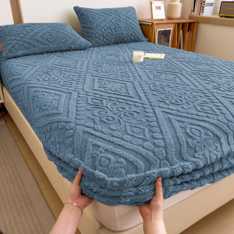 Lençol de Elástico - Roupa de Cama Elástica Bolso Profundo Protetor de Colchão Capa Lençóis para Cama de Casal Queen King Size