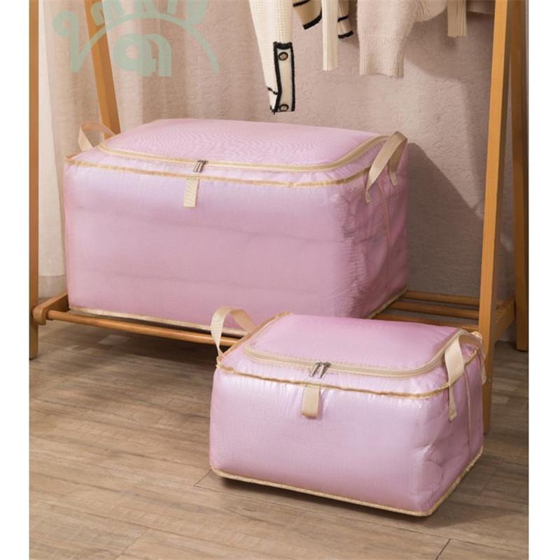 Large Capacity Clothing Quilt Storage Bag Household Dust Moisture-proof Sorting Bag Travel Moving Luggage Pack Bag With Handle