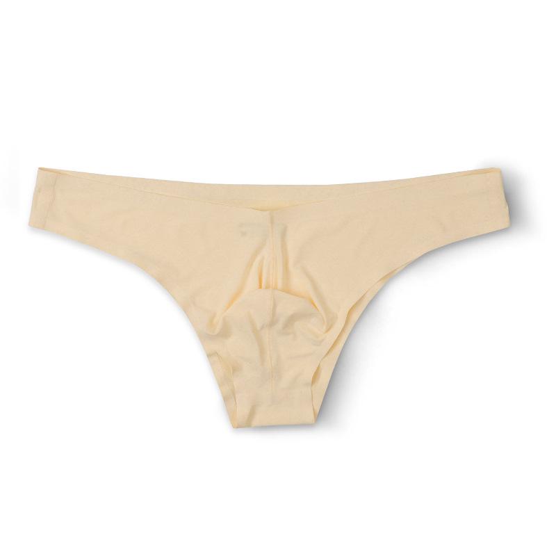 Men's Seamless Ice Silk Low Waist Briefs - Breathable, Cool & Comfortable