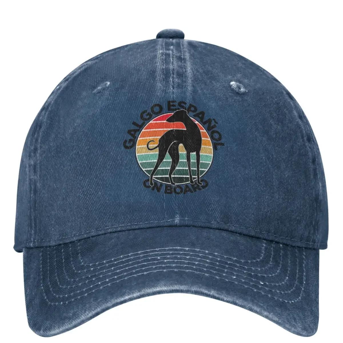 

2026 Galgo On Board Baseball Cap Dog Print Casual Women Men Washed Trucker Hat Breathable Custom DIY Hunting Camping Baseball Ca Adjustable&>8Y
