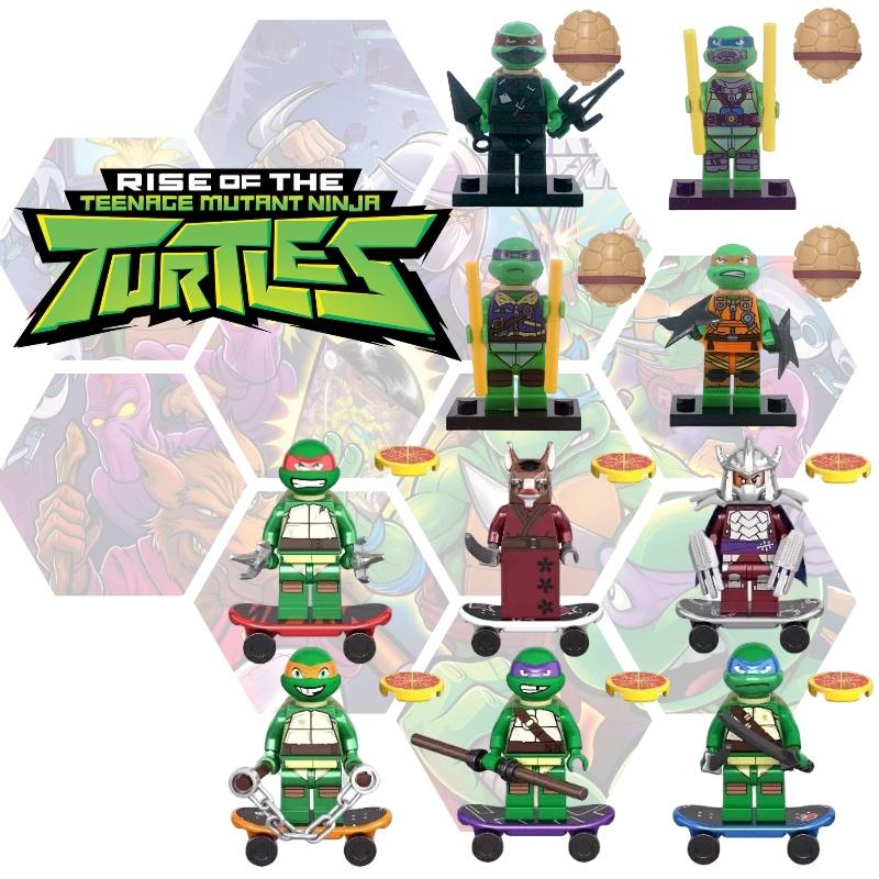Ksz 723 Ninja Turtles Dafengqi Novelty Miniature Building Blocks Toy Abs Plastic Diy Export Type