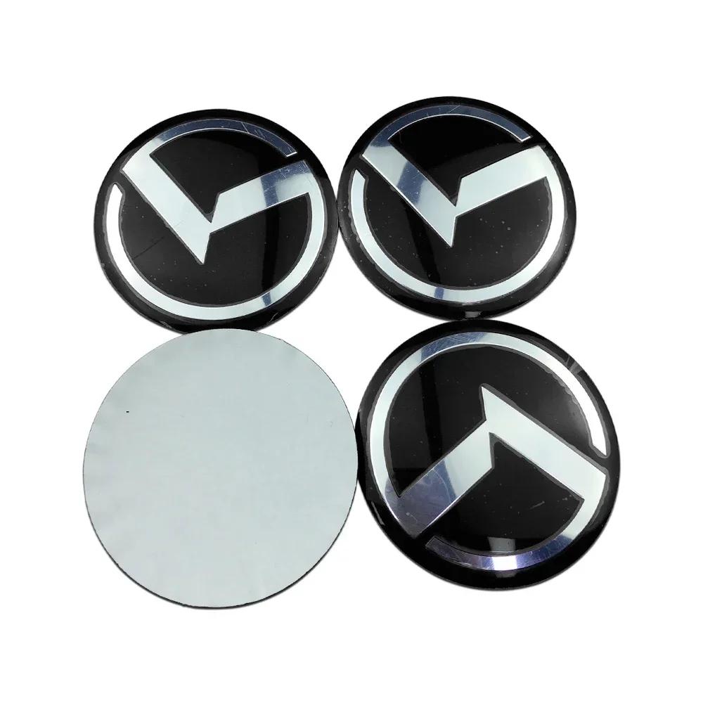 56mm 4PCS Car Wheel Center Hub Sticker Accessories for KIA K7 K9 K2 K3 K5 KX3 Rio Sportage Sorento Ceed RIO Soul Stinger