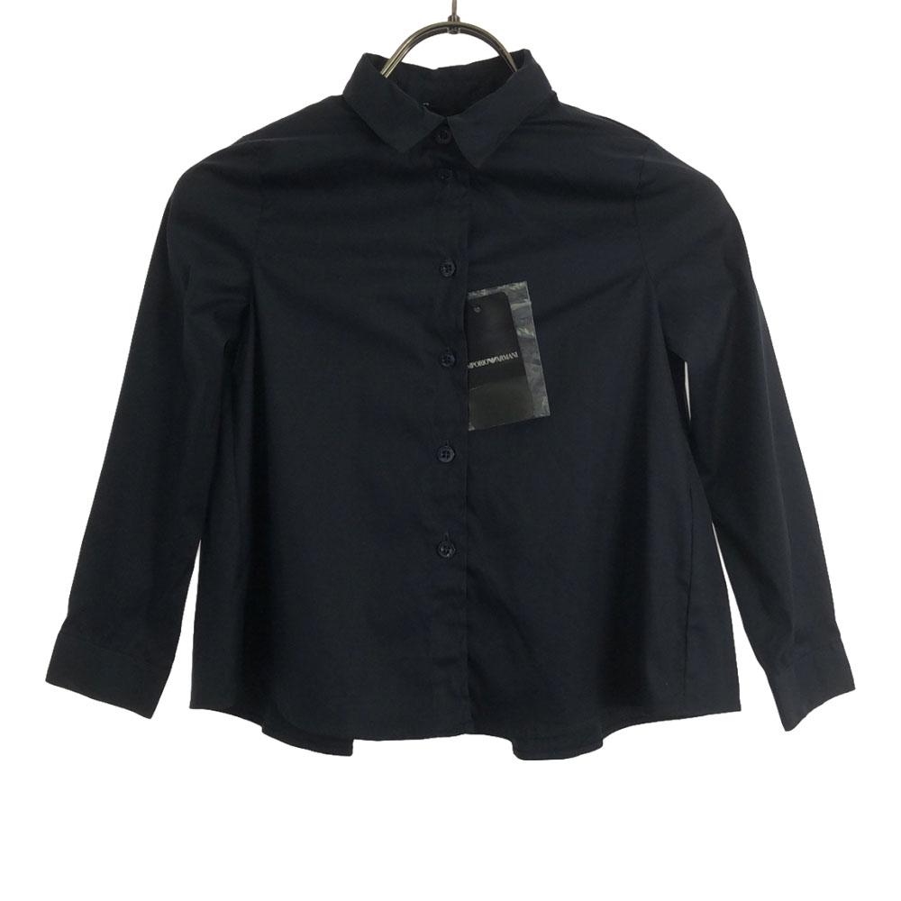 

неиспользованная рубашка с длинным рукавом Emporio Armani 46,5 темно-синяя детская б/у