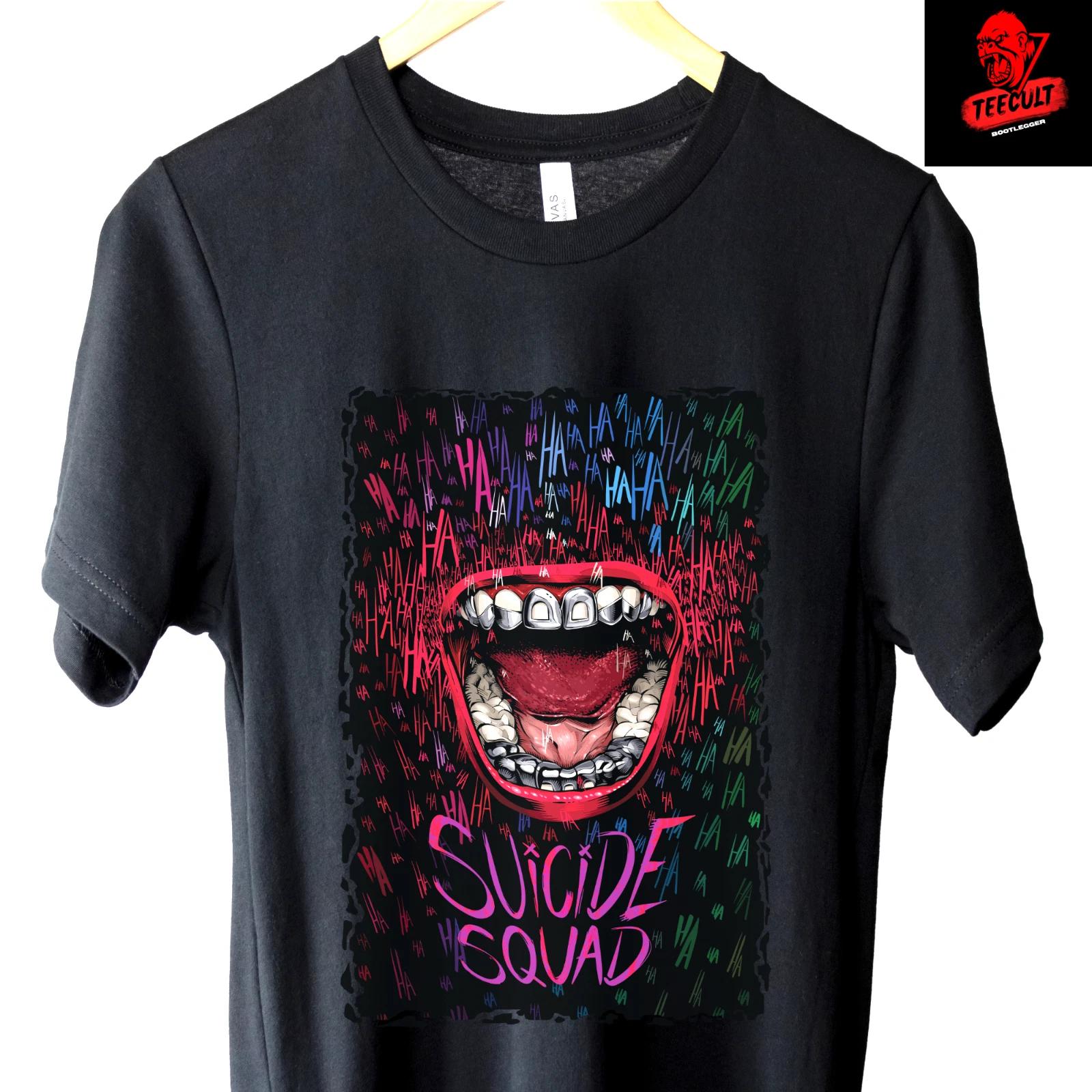 Men s and Women s T-shirts The Joker Villain | Suicide Squad Halloween Movie Tee Unisex XS