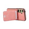 For Samsung Galaxy A17 5G/A26 5G Case Card Holder Kickstand Leather+TPU Phone Cover with Shoulder Strap