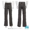 MORYTRADE Men's Vintage-Style Flared Denim Pants in Gray (Size L)