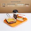 Non-Slip Rectangular Burger Tray for Restaurants