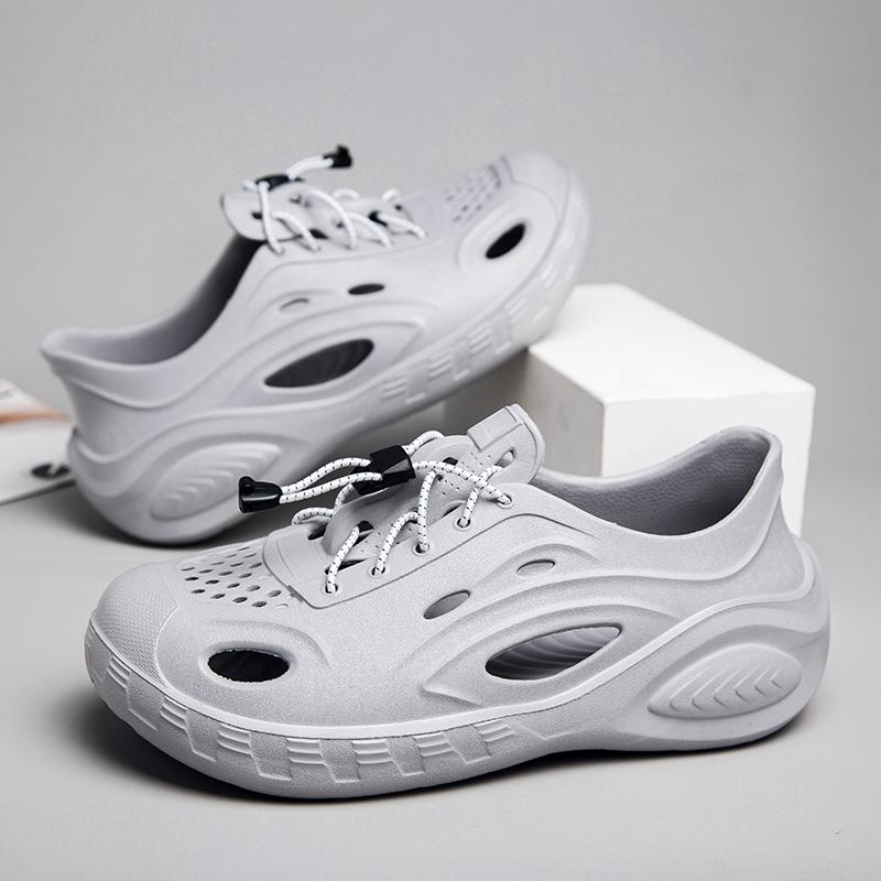 Fashion New Fashion Breathable Garden Shoes Summer Couple Sandals Non-slip Thick Bottom Men's Sandals Outdoor Baotou Beach Men's Shoes