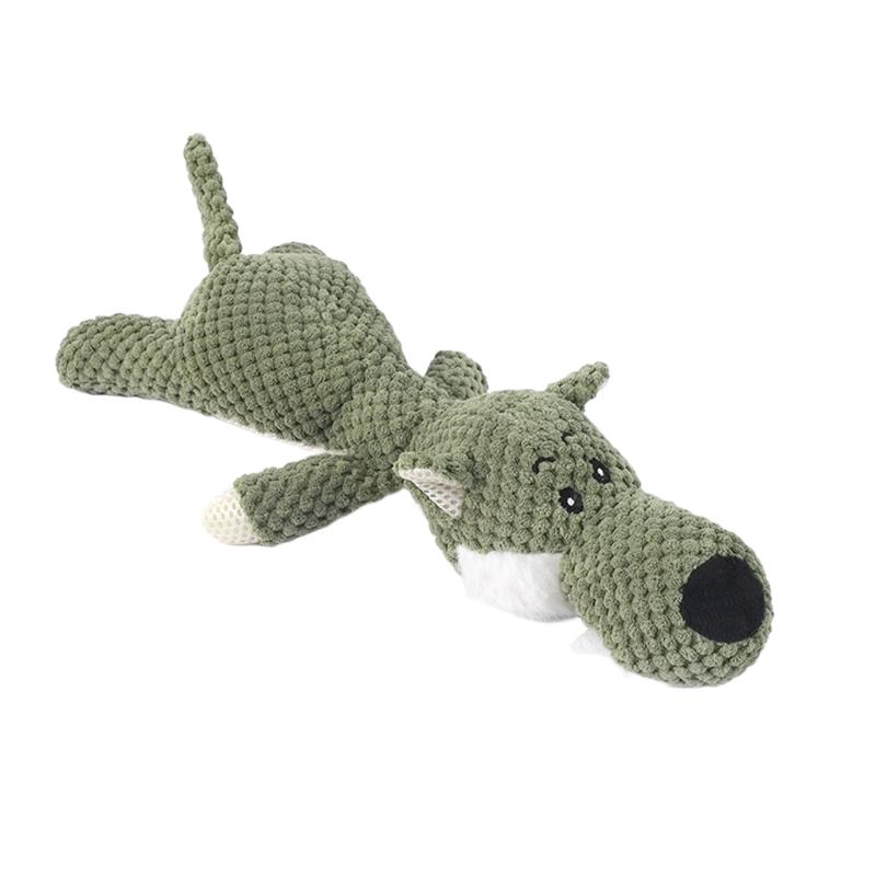 Quietschendes Plüsch-Löwen-Hundespielzeug, Interaktives Stoff-Haustier-Kauspielzeug für Welpen Kleine Hunde, Langlebiges Zähneputz-Knisterspielzeug