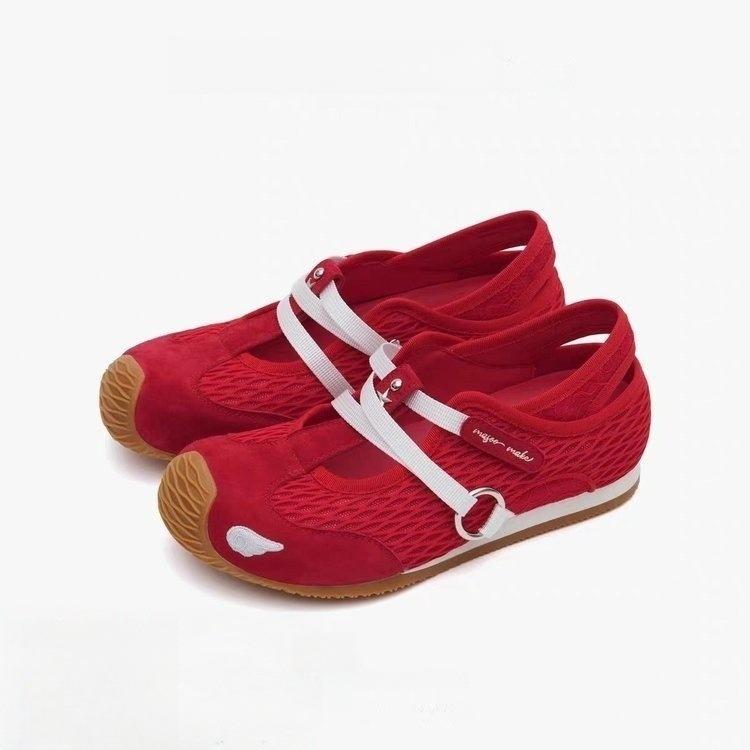 

Супер огонь досуг спорт липучка мелкий рот Мэри Джейн обувь легкая мягкая подошва белая обувь на плоской подошве универсальные одинарные туфли женские 40 красный