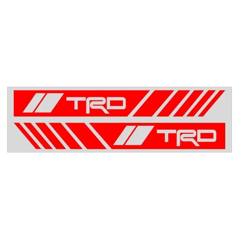 2PCS Car Rear View Mirror Side Stripe Badge 3D Sticker Car Styling For Toyota Chr Corolla Yaris Rav4 E150 E120 Land Cruiser 200