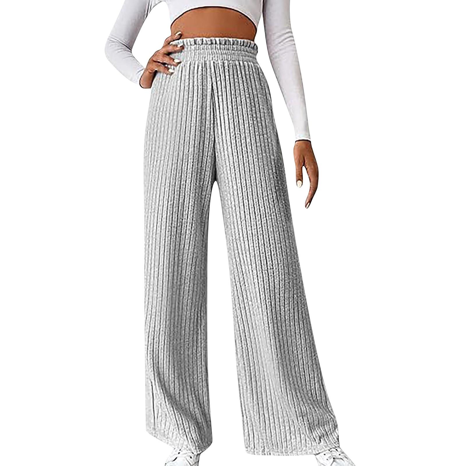 

Женские однотонные повседневные свободные трикотажные брюки в стиле ретро XL