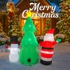 4.92FT Christmas Inflatable Toys LED Set Santa Claus Tree Snowman Supplies Home Ornament Festive Gift Xmas Yard  Decoration