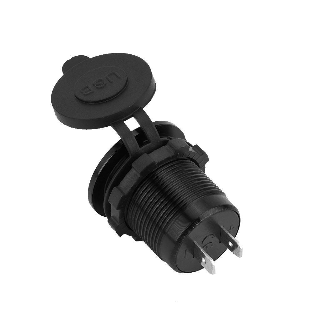 5V 4.8A Aluminium Alloy Dual USB Charger Socket Power For 12 24V Car