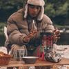 Portable Stainless Steel Outdoor Stove Heater & Windshield Hand Warmer