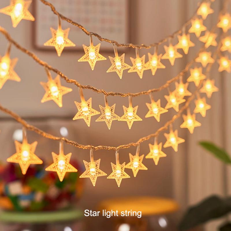 LED string ball star lights, small colorful lights, Christmas string lights, decorative lights