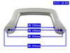 BRIGHTZ Subaru Sambar Van S700B S710B Aluminum Assist Grip Satin Silver 1PC 700B 710B 700 710 Sambar Van INT-GRIP-069-1PC
