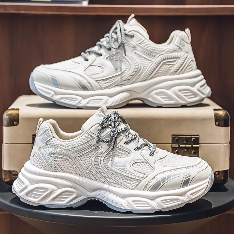 New Fashion Men 's Four Seasons Comfortable Thick Sole Shoes Students Boys GirlsTrending Soft Sole Breathable Casual Running Sneakers