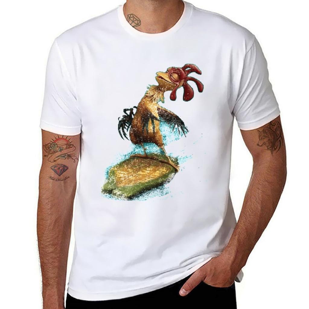 Chicken Joe Surf T-Shirt Übergröße Einfarbiges T-Shirt