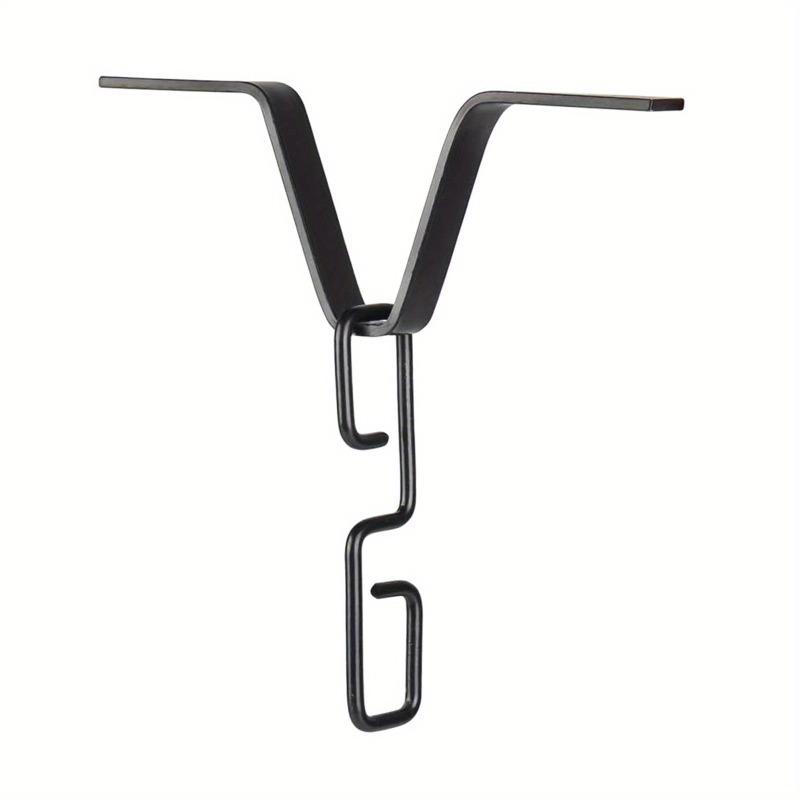 

Rain Chain Gutter Adapter V Shaped Installation Outside Hardware for Rain Chimes Downspout Iron Connector Rain Chain V Hook чорний