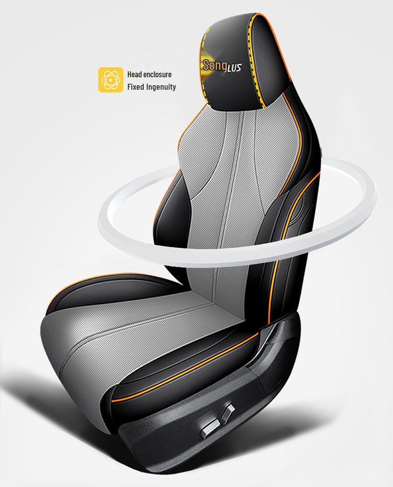 BYD Song PLUS Universal Leather Car Seat Cushion Cover - All Seasons, Full Wrap Design