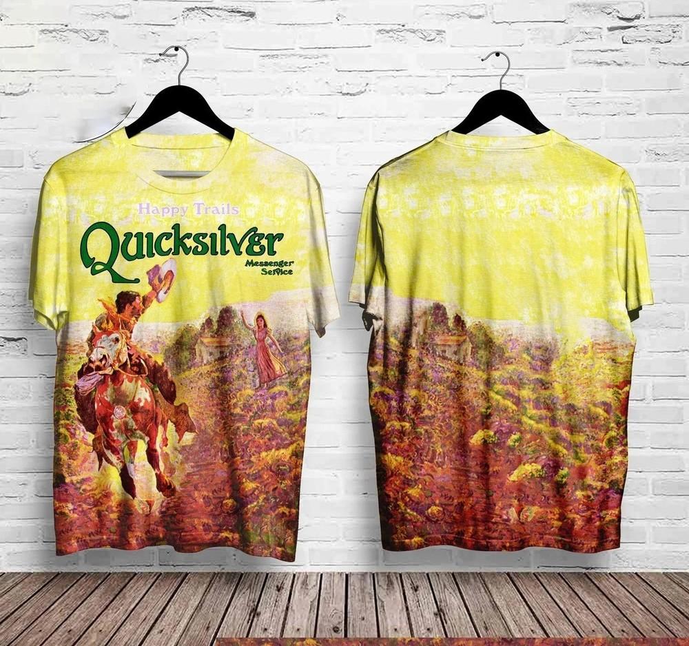 New! Quicksilver Messenger Service Happy Trails Album Cover Shirt Full Size Unisex T-Shirt XXL