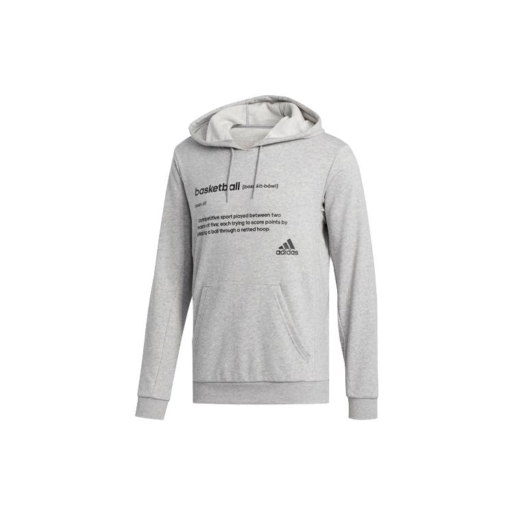 Толстовки Adidas Мужские Серые С Капюшоном Умеренный Обычный FR9335 S