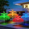 2Pack Solar Lights 7 Colors Courtyard Garden Waterproof Butterfly Jellyfish Decoration Atmosphere Lawn Landscape Light Path Lamp