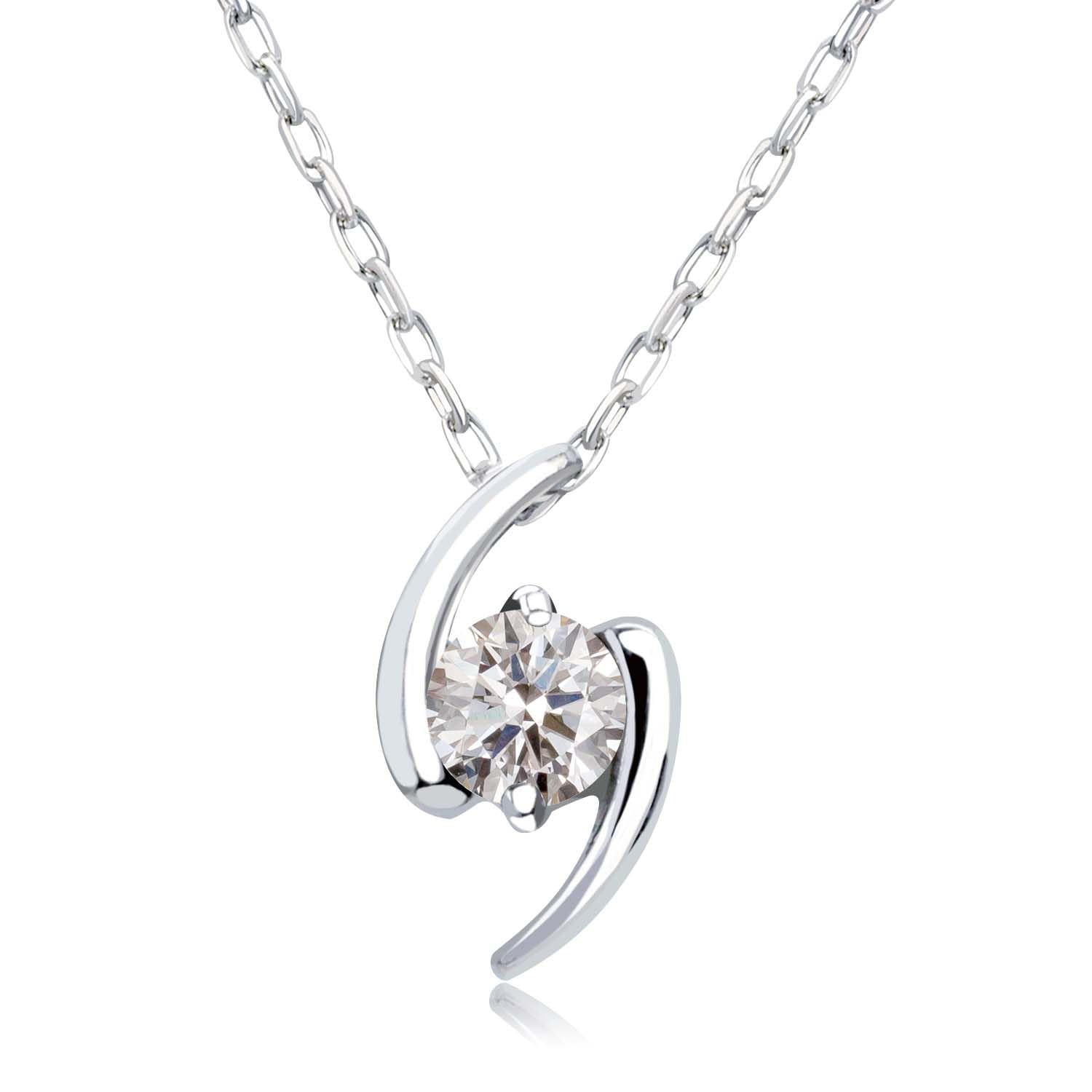 

Necklace Saturn Diamond 1 Grain Platinum PT900 [Lara Christie] 0.1ct lp51-0006-pt платиновий