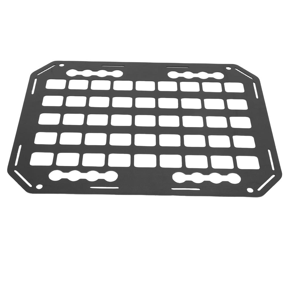 Truck Bed Molle Panel Rack 11x15.3x0.1in Aluminum L Track Cargo Storage Organizer for Cars SUVs Pickup RVs