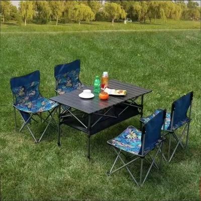 Outdoor Folding Long Table Easy To Install Picnic Tables Camp Desk Tourist Portable Storage Egg Roll Table with Net Bag Outdoor