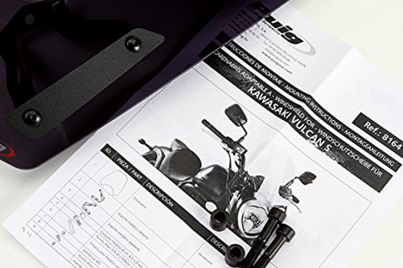 Puig 8164F NEW GENERATION Windscreen and cowl for Kawasaki VULCAN S [DARK SMOKE] (2015-)