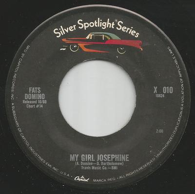7inch Record FATS DOMINO - My Girl Josephine / When My Dream B X010 Capitol Records US Blues Used