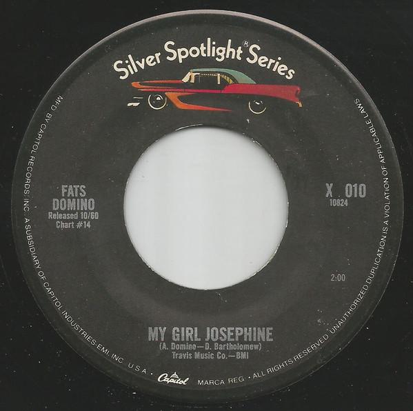 7inch Record FATS DOMINO - My Girl Josephine / When My Dream B X010 Capitol Records US Blues Used