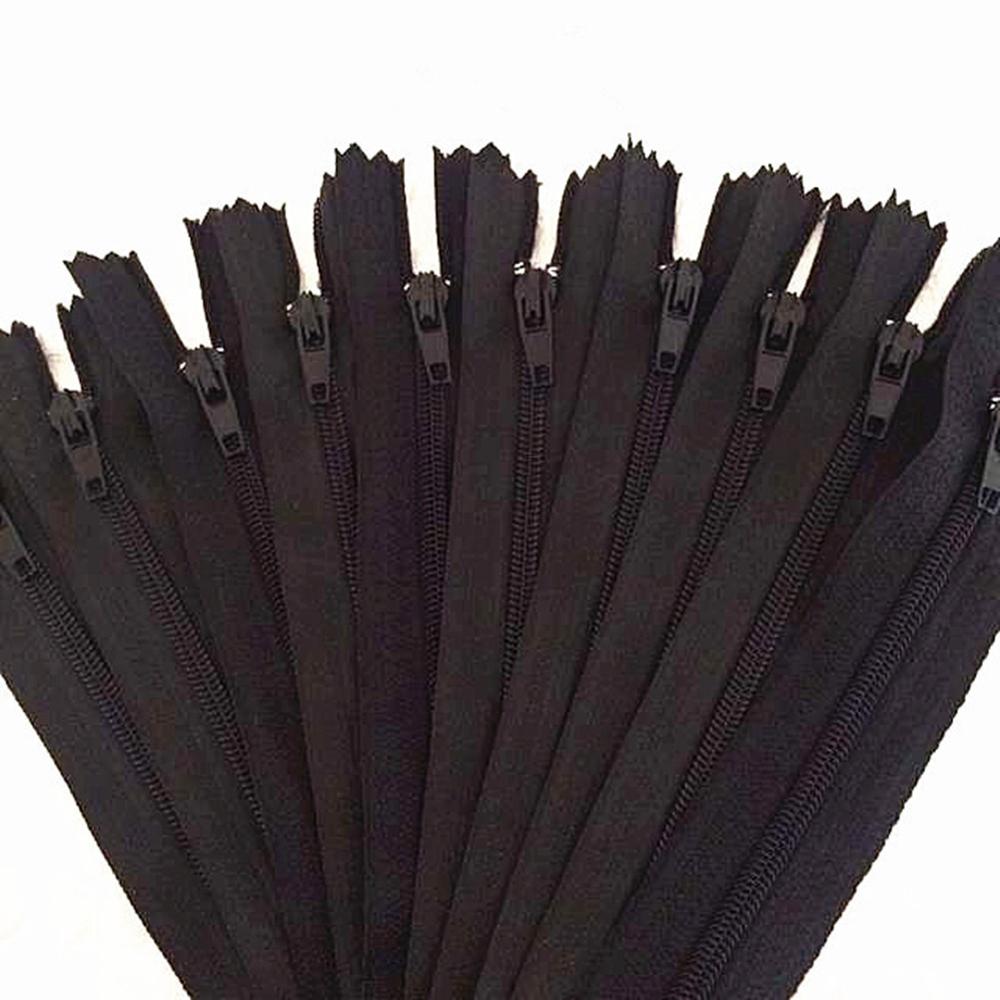 10pcs Nylon Coil Zipper 4"-24" (10 cm-60 cm) for Tailor Crafts, Sewing Clothes Zipper (20 Colors) Sewing Accessories