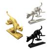DYS 3D Printed Cat Dog Figurine, Stair Animal Sculpture, Cat/Dog Shape Stepping Artistic Desktop Ornament Gift