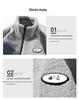 Men's Autumn-Winter Lambswool Fleece Jacket - Fashion Trend Color Block Stand-up Collar Coat
