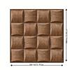 Self-Adhesive 3D Brown Wallpaper-Masonry Wood Grain Style Wall Panels for Living Room Bedroom Bathroom El Office Wall Sticker
