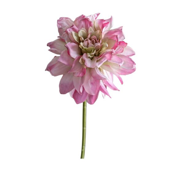 6 Stück Künstliche Dahlienblumen 11" Falsches Seiden-Dahlien-Bouquet mit Stiel für Hochzeitsbouquets Zuhause Büro Tischmittelstück Blumengestecke