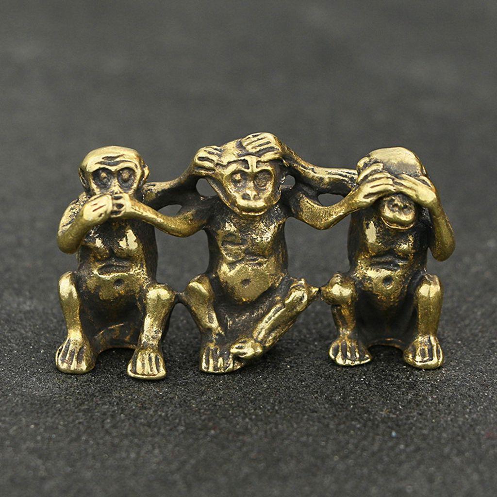 Three Monkeys Warmhouse Gift Antique Monkey Figurines Monkey Statue