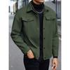 Autumn New Men Woolen Jacket With Turn-Down Collar Casual Sports And Business Wear